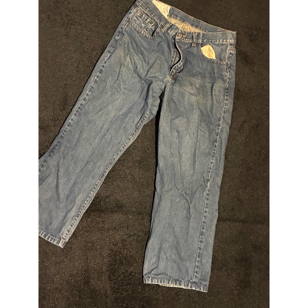 Company 81 Greenwich Relaxed Bootcut Jeans Mens 36x30 Blue Denim Medium Wash